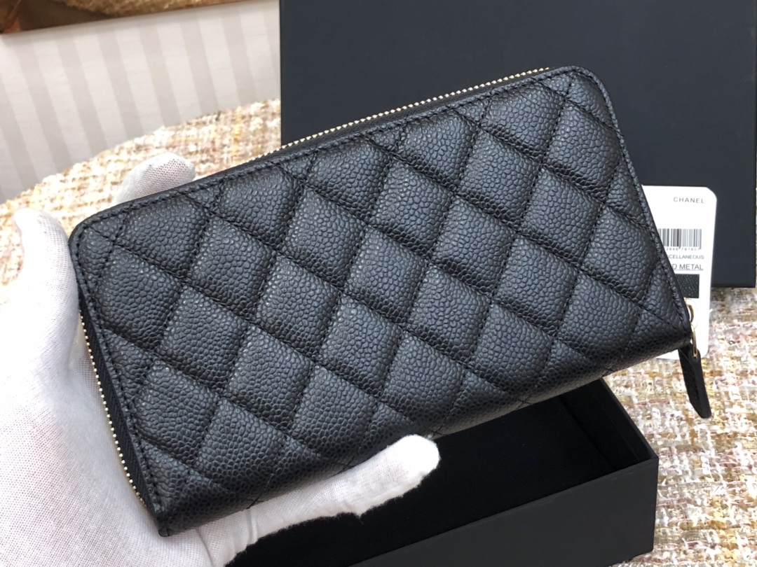 Ch@nel Wallet-Gold Hardware-19*10CM