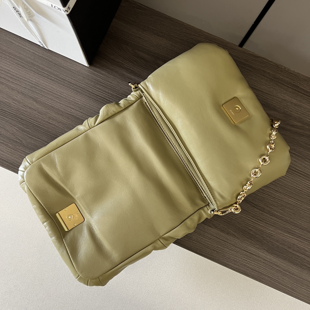 L0ew* puffer goya bag-23*13*6cm