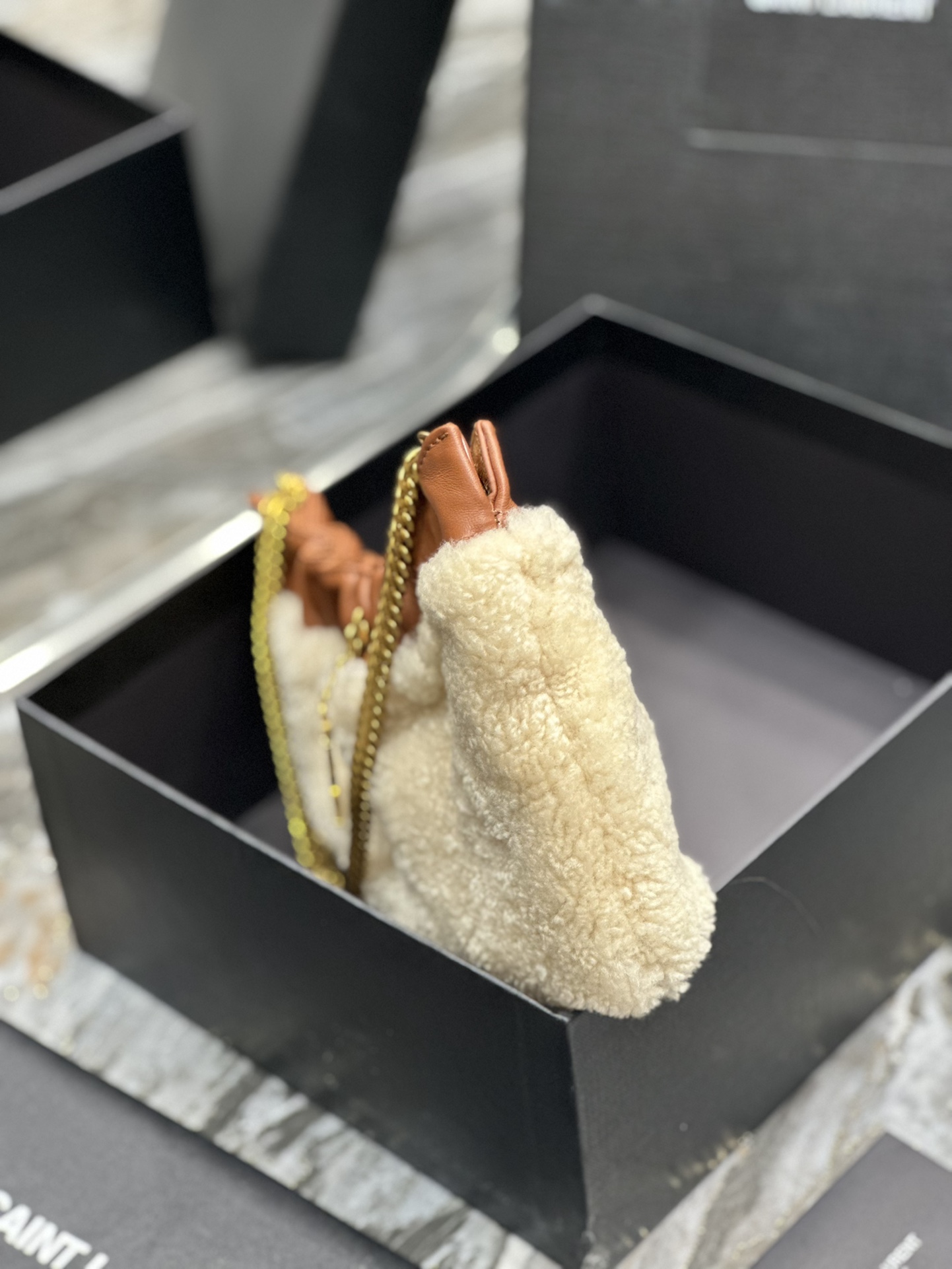 Y*L mini leather shoulder bbag-24x14x4cm