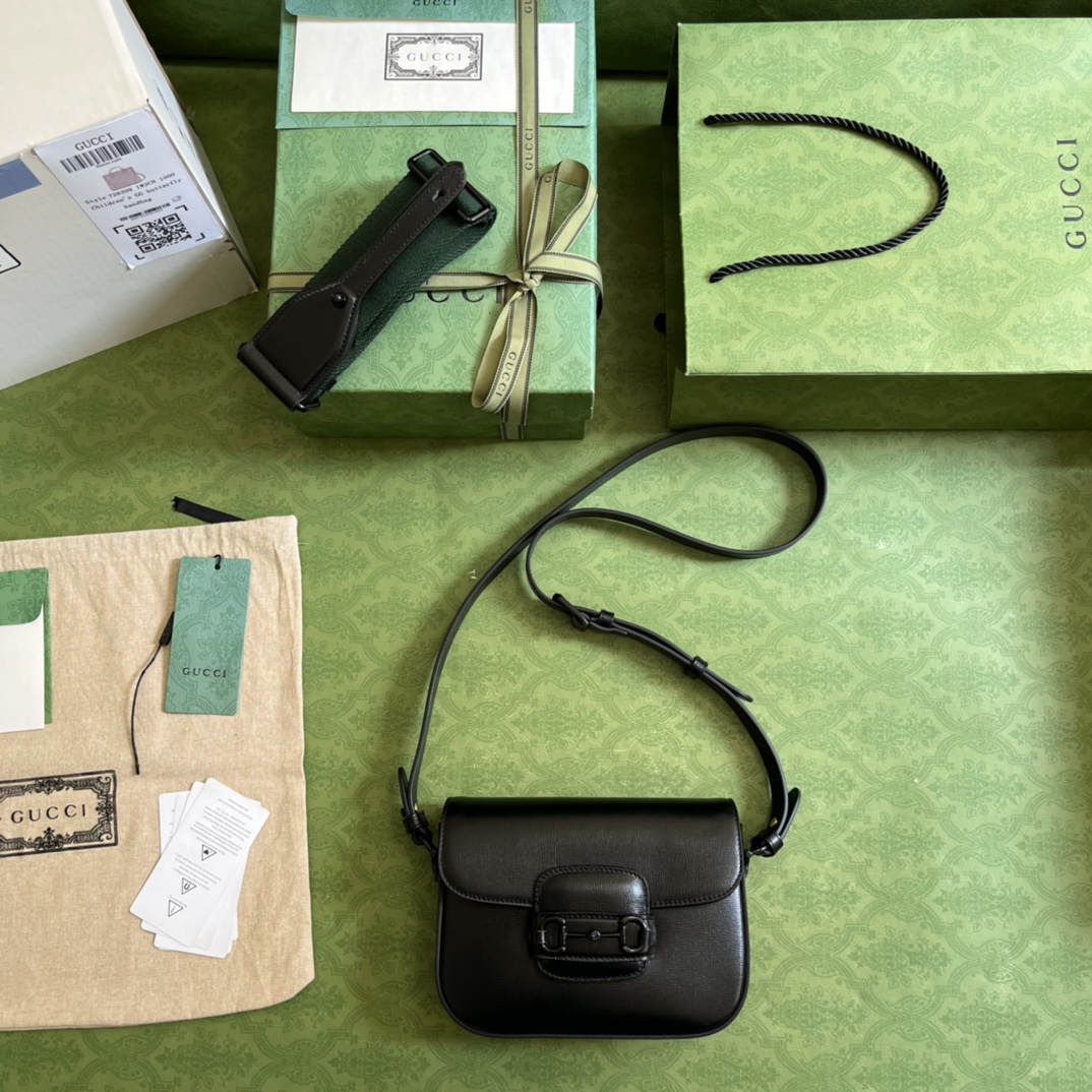 G*u*i 1955 horsebit shoulder bag-20.6*14.4*5.1cm