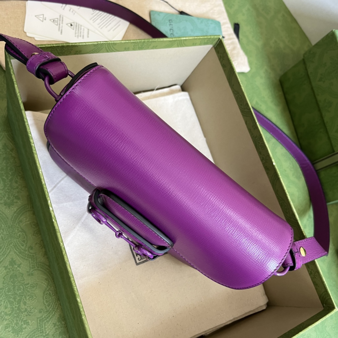 G*u*i 1955 horsebit shoulder bag-20.6*14.4*5.1cm