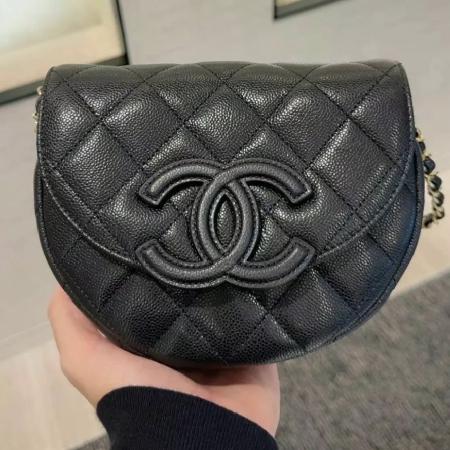 Ch@nel Vintage Saddle Bag-19*16*7CM