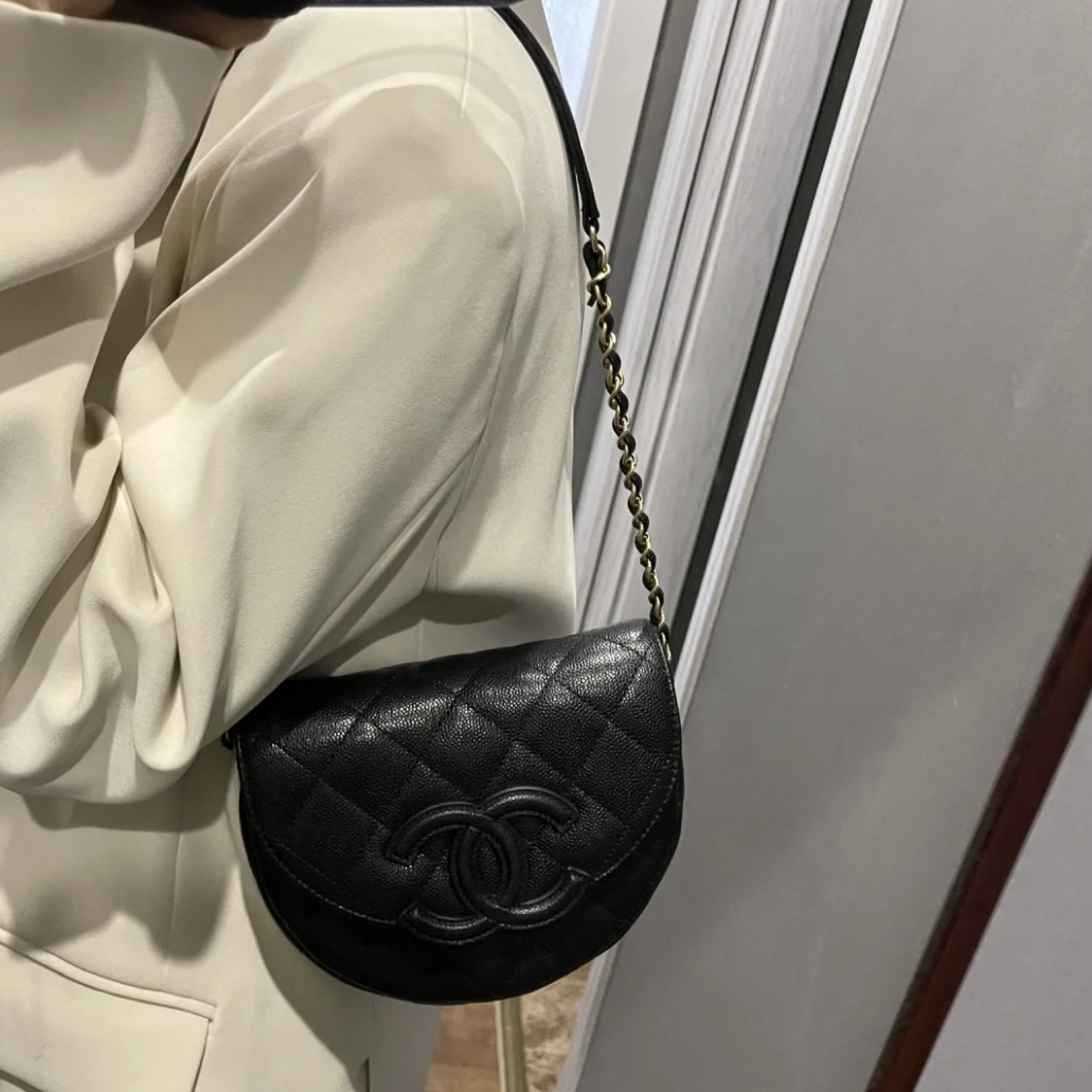 Ch@nel Vintage Saddle Bag-19*16*7CM