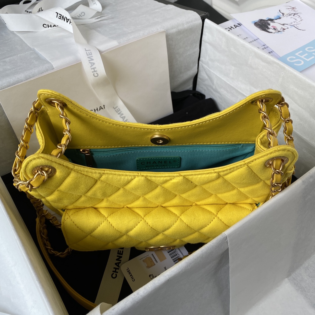 Ch@nel Hobo Handbags-21.5×22.5×7CM