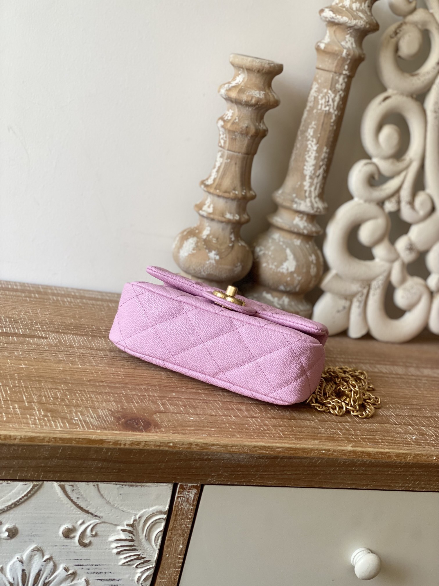 Ch@nel Flap Bag-12*19*8CM