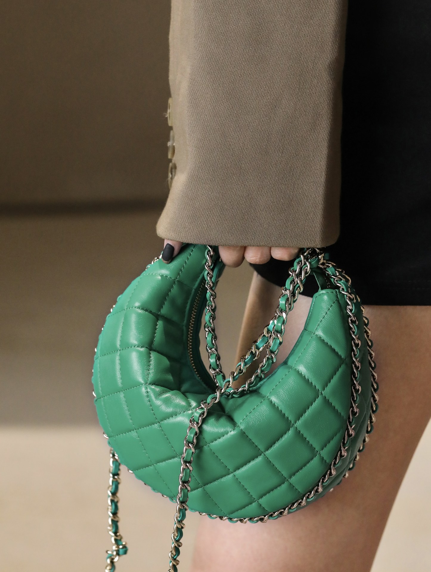 Ch@nel 23SS Moon Bag-16*10/22*14CM