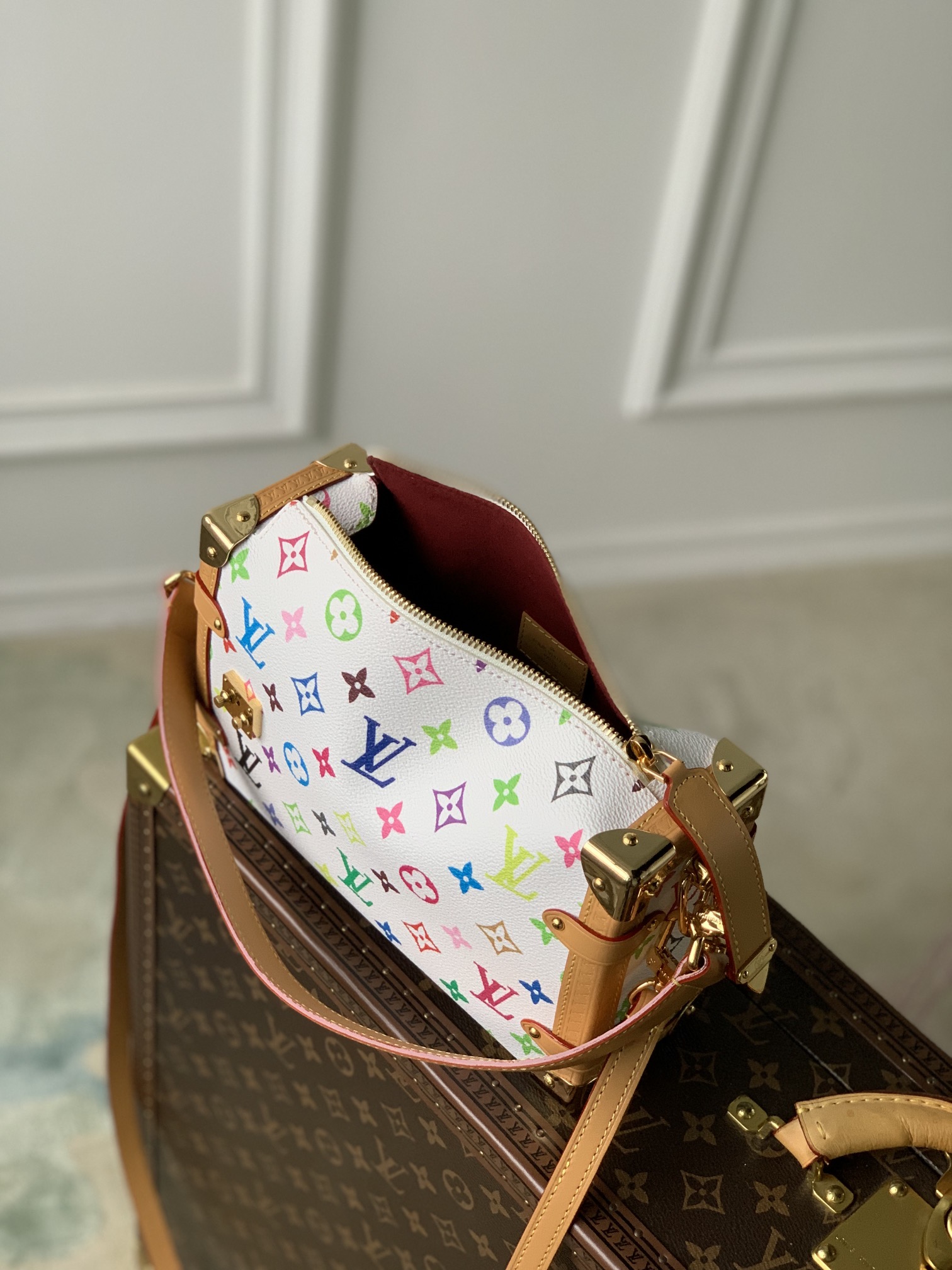 l0*is V*t0n side trunk pm- m46358-21×14×6cm