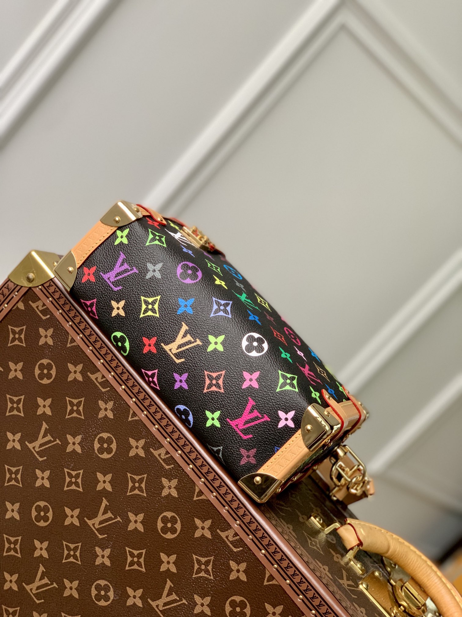 l0*is V*t0n side trunk pm- m46358-21×14×6cm