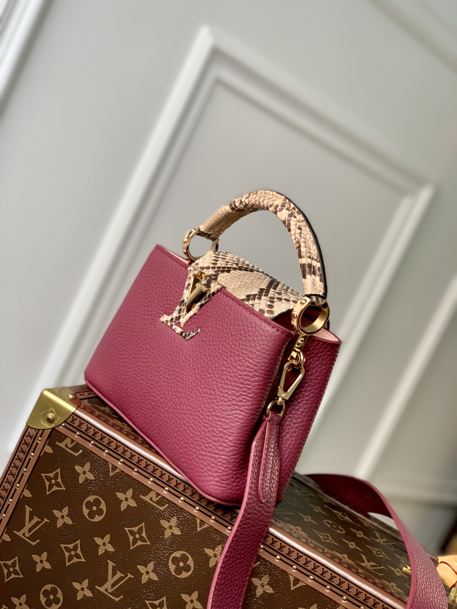 l0*is V*t0n mini capucines handlebag-21*14*8cm