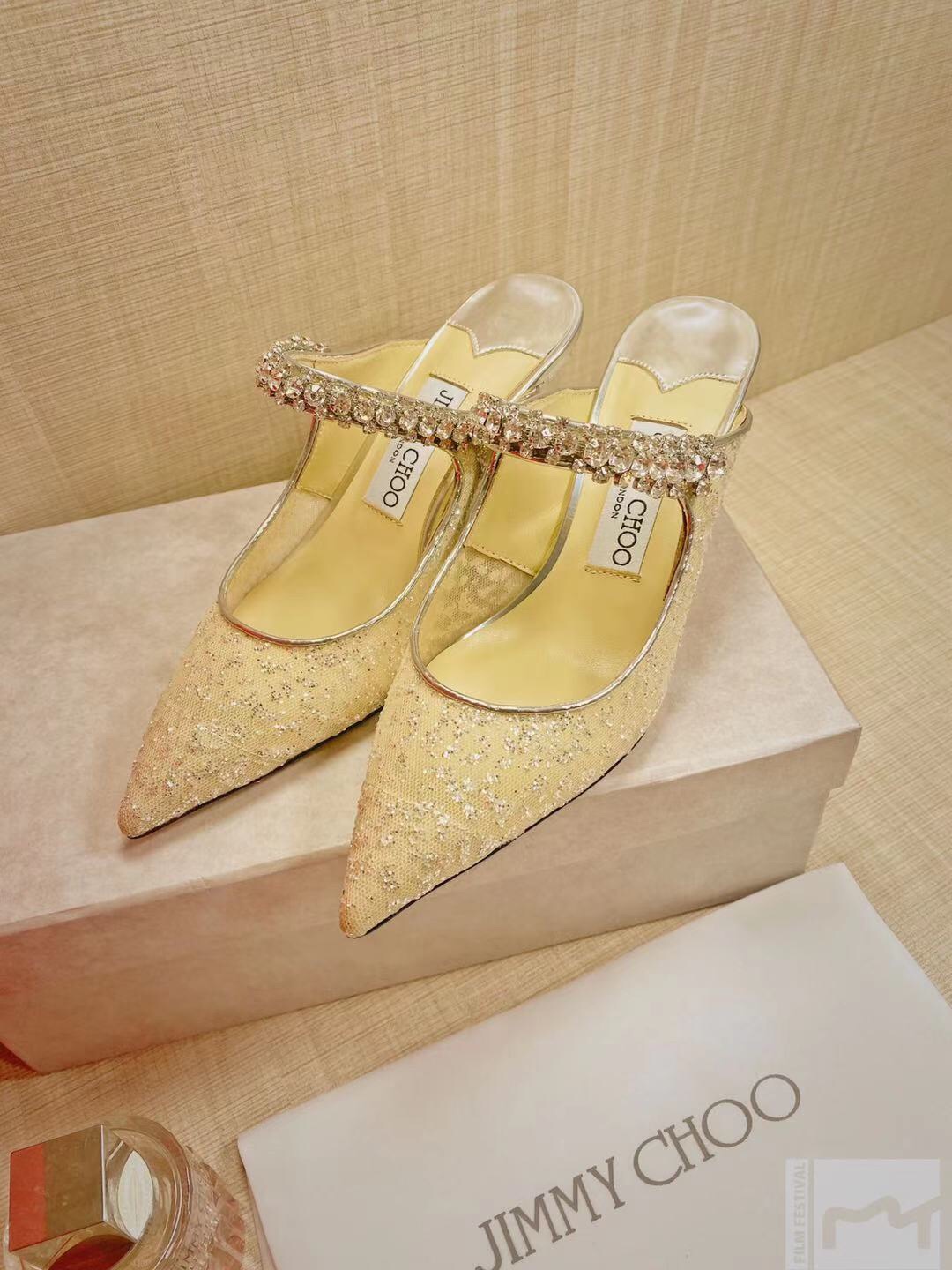 Ji*y Ch* heel-8.5/6.5cm