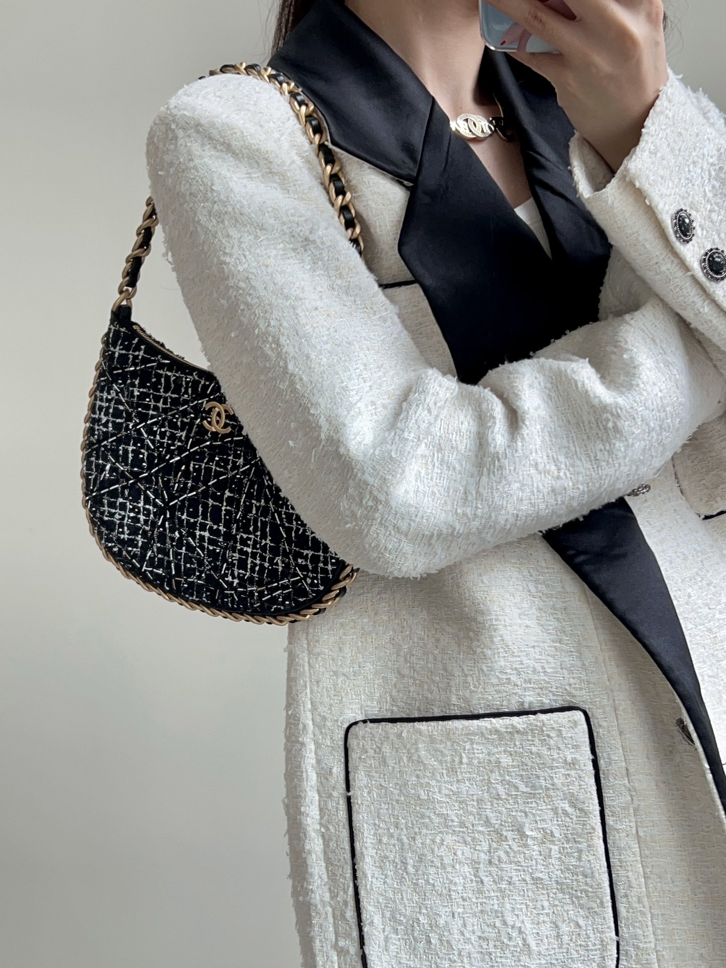 Ch@nel Hobo Bag-23.5*15*2CM