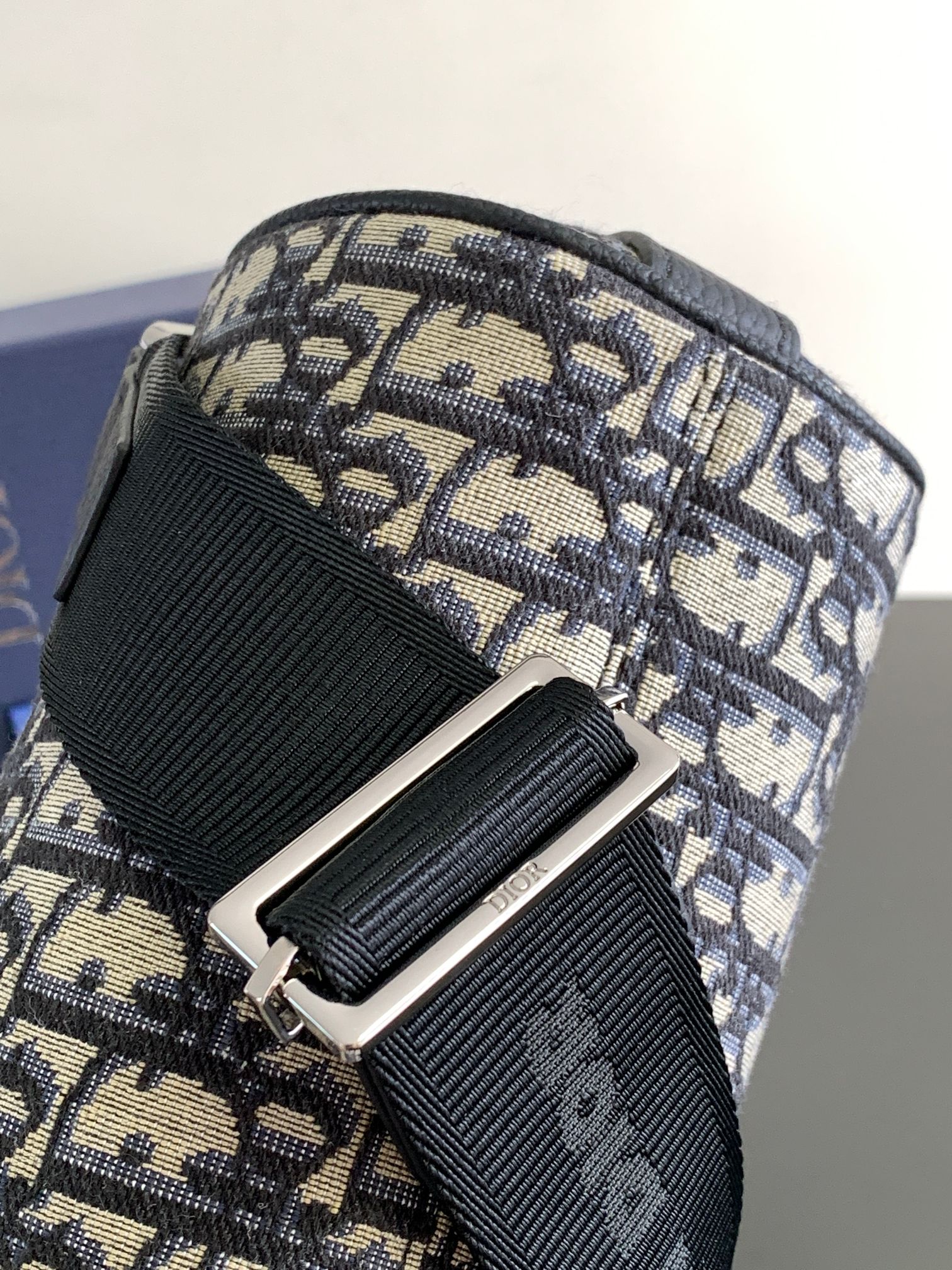 D*or oblique roller barrel crossbody bag-17*11.5*11.5cm