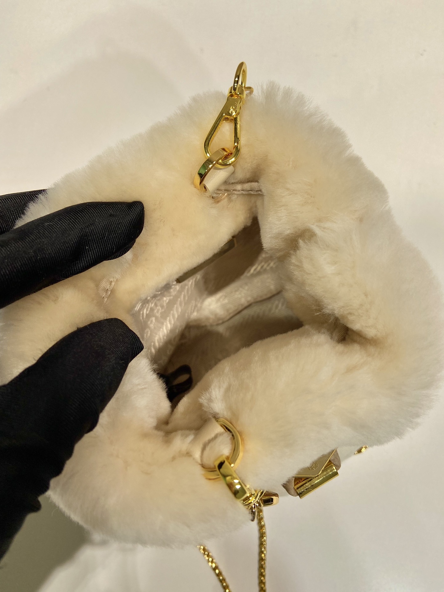 Pra*a woolen bucket 1nr016 bag-9*9.5*6cm