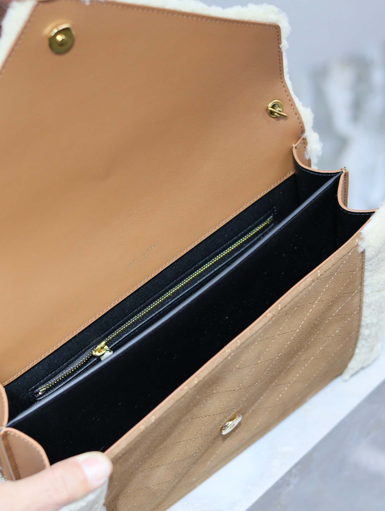 Y*L quilted grain envelope bag-26×18×5cm