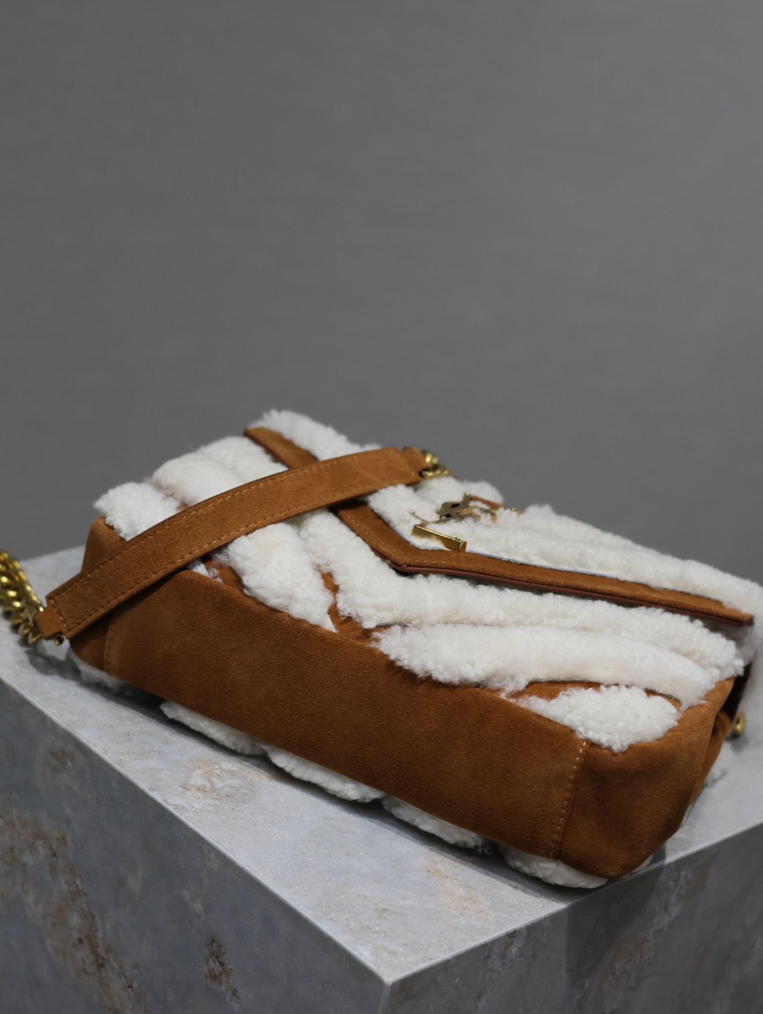 YS L Monogram College Bag-24*17*7CM