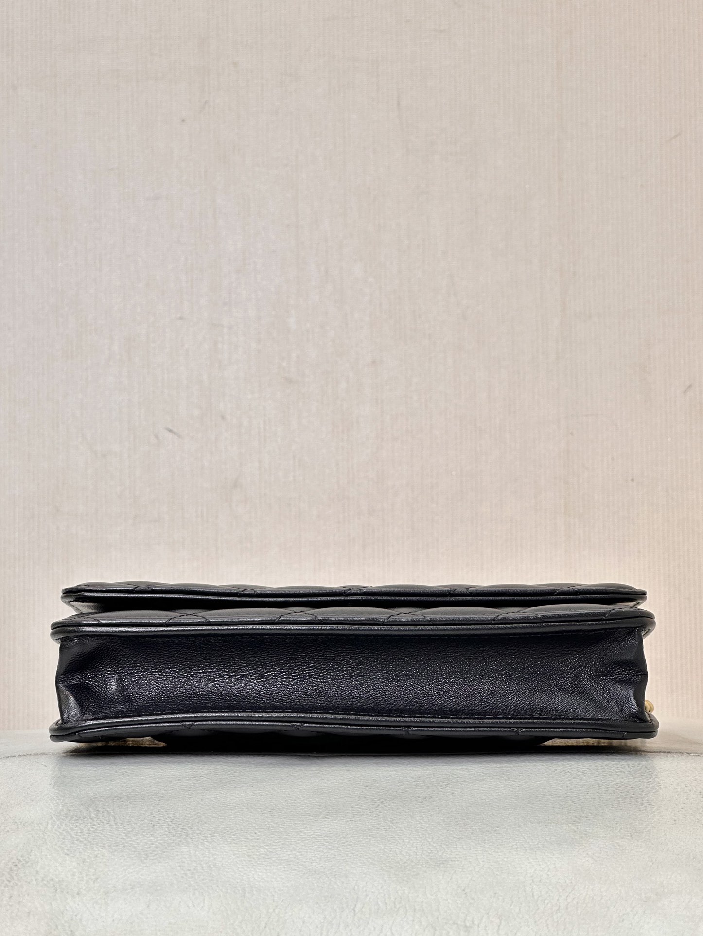 Ch@nel Wallet On Chain-Lambskin Leather-Gold Hardware-19*12*3.5CM