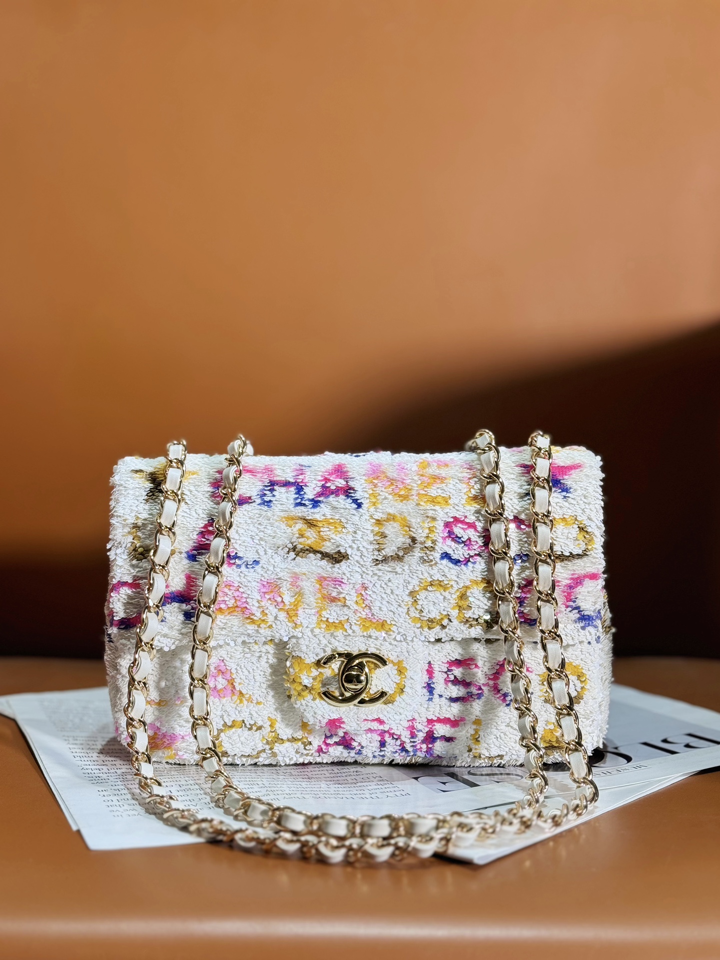 Ch@nel Flap Bag-14*21*8CM