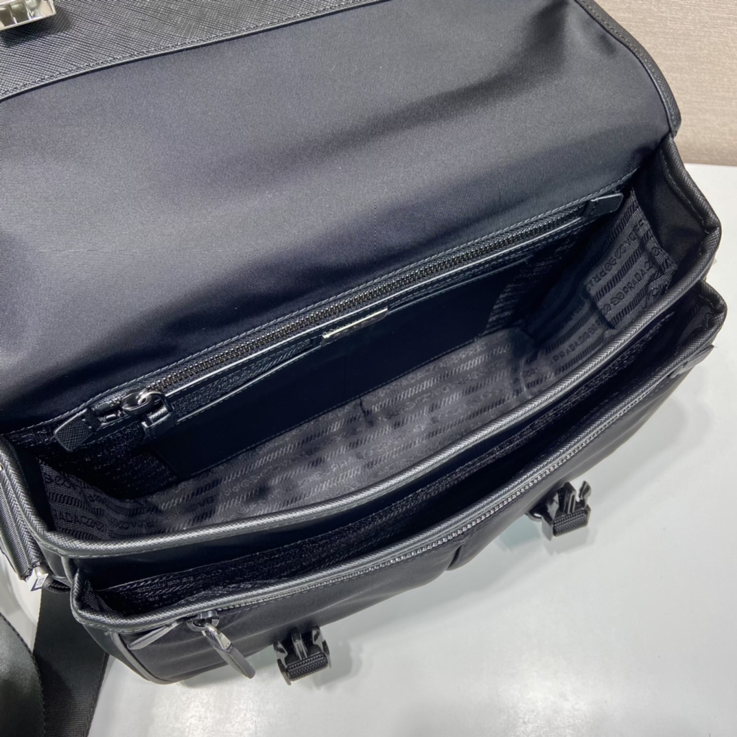 Pra*a saffiano va0768 message bag-32*24*12cm