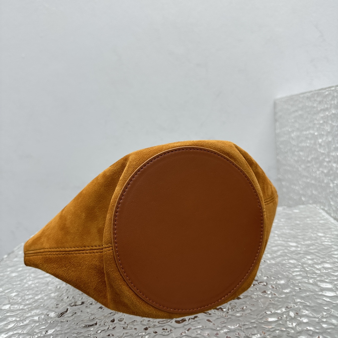 Khaki Lotus Mini Matte Handbag-16*16*15CM