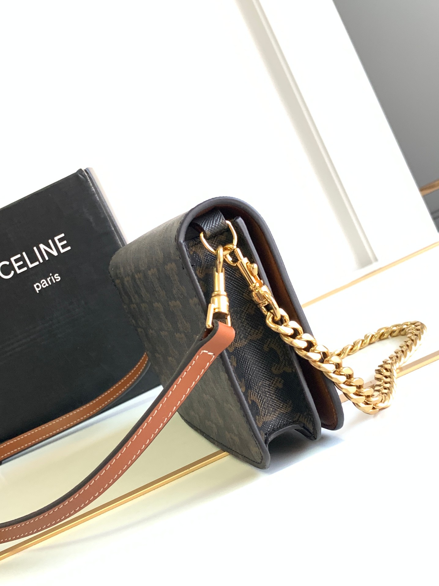 Ce**e multi pochette triomphe bag-20.5x11x4cm