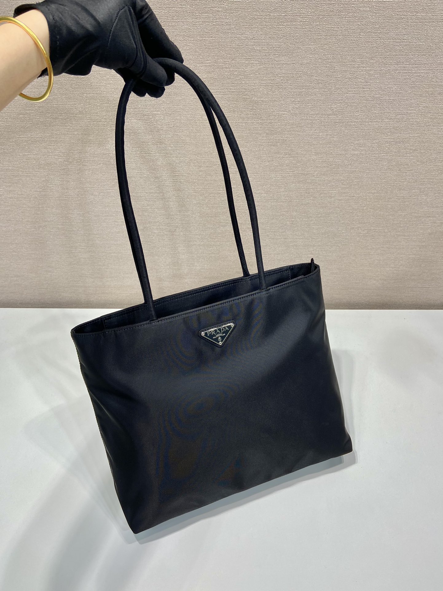 Pra*a nylon b6245tote bag-30*27*9cm