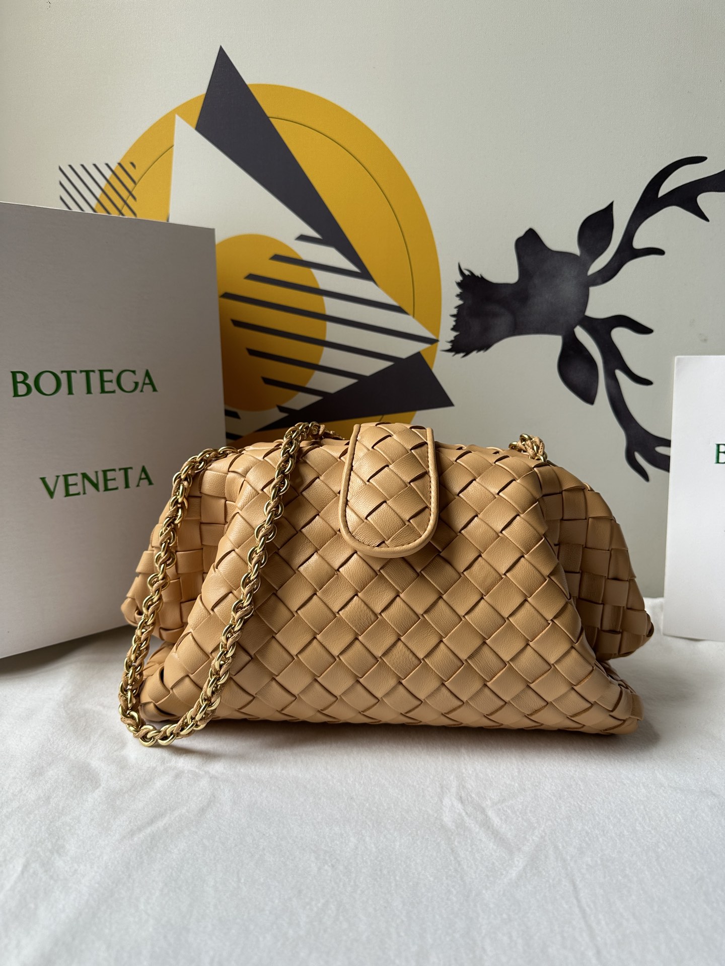 bo*te*ga Ve*ne*ta lauren 1980 teen leather clutch-31.5*16.5*11cm