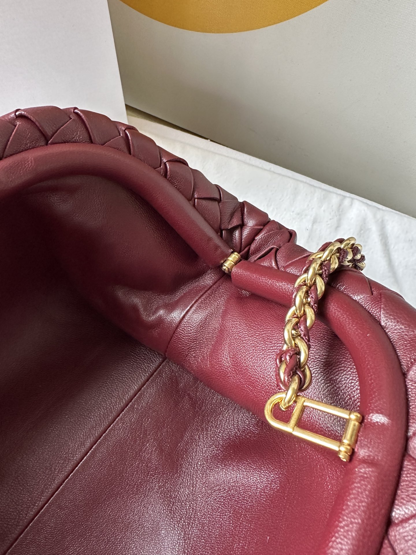 bo*te*ga Ve*ne*ta lauren 1980 teen leather clutch-31.5*16.5*11cm