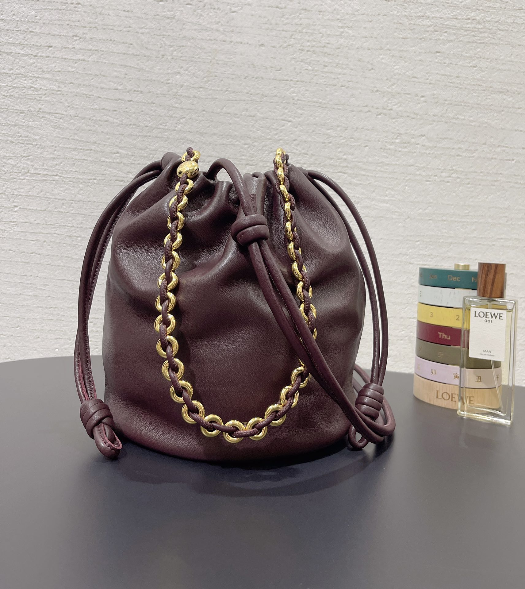 L0ew* mini flamenco purse bag-32*17*24cm