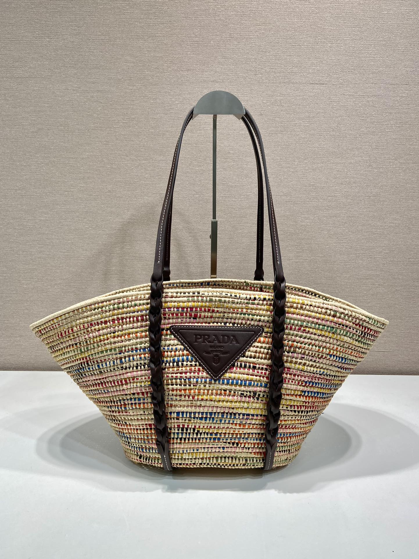 Pra*a 1bg312 basket bag-24*24*17cm