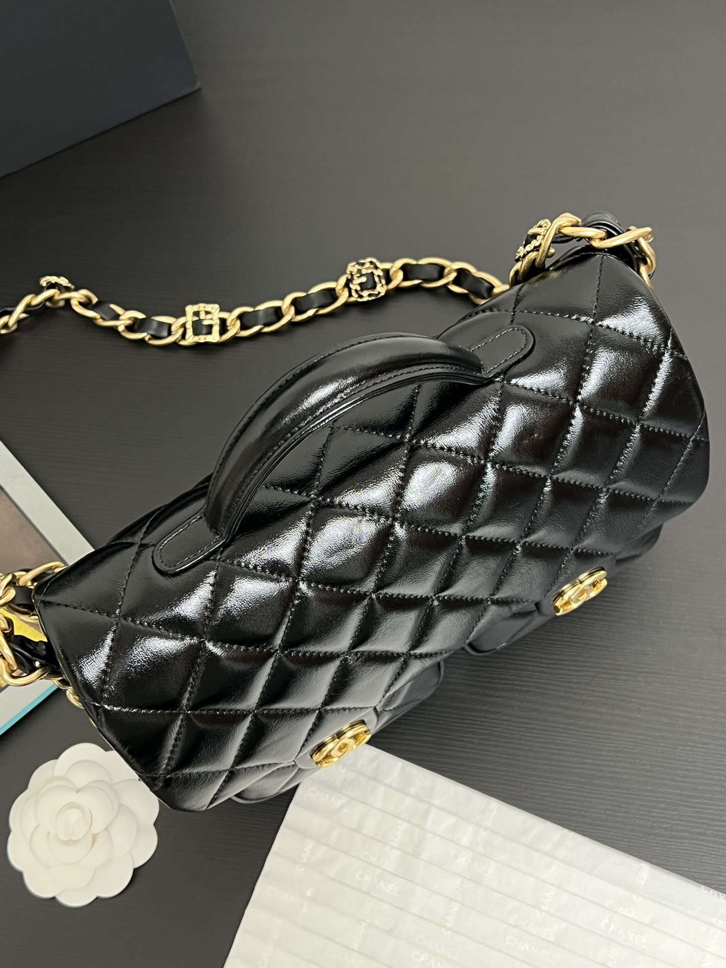 Ch@nel 24A Double Pocket Messenger Bag-24*15*6.5CM