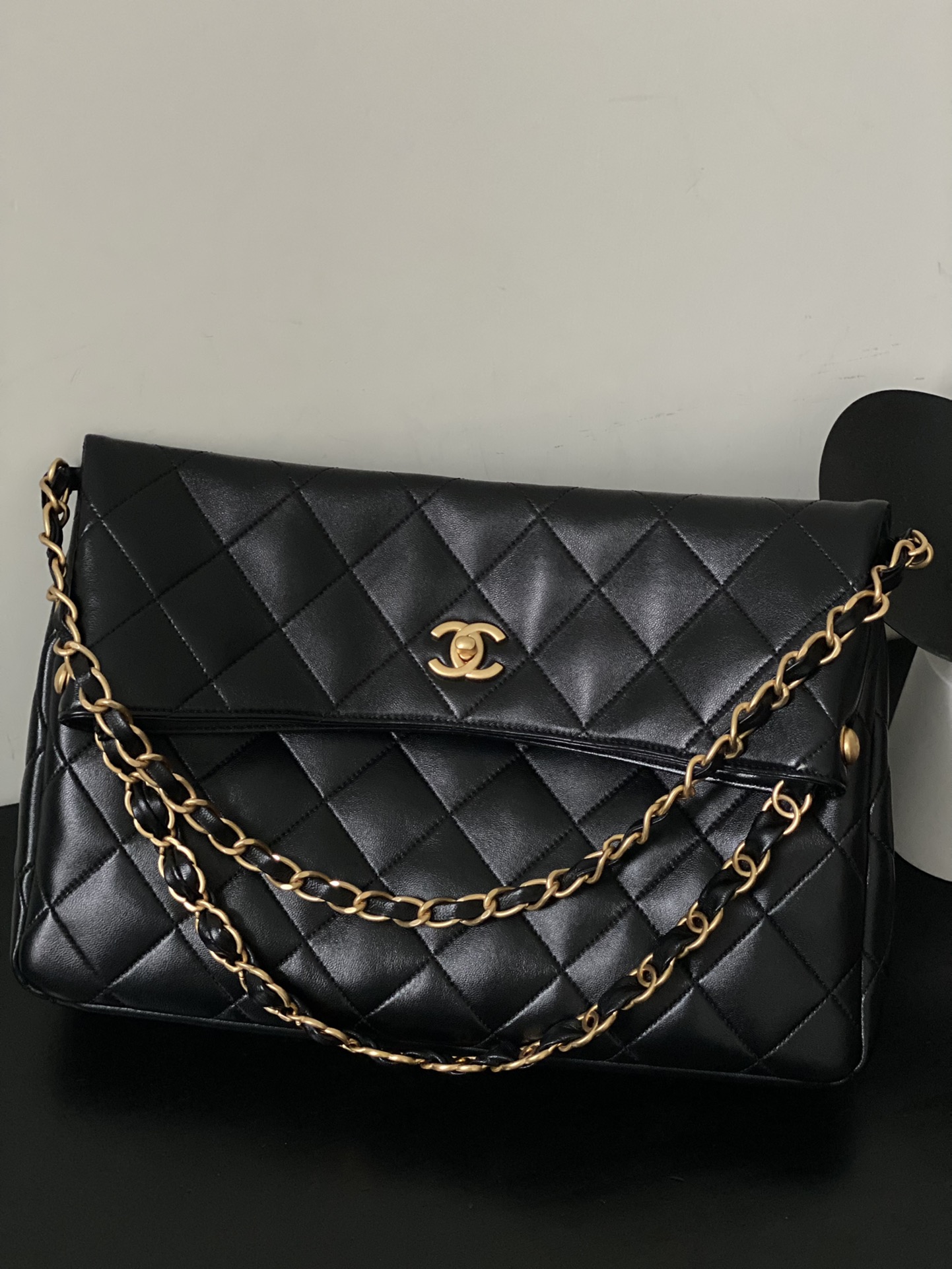 Ch@nel 24P Maxi Hobo-30×17.5×6&37×26.5×9CM