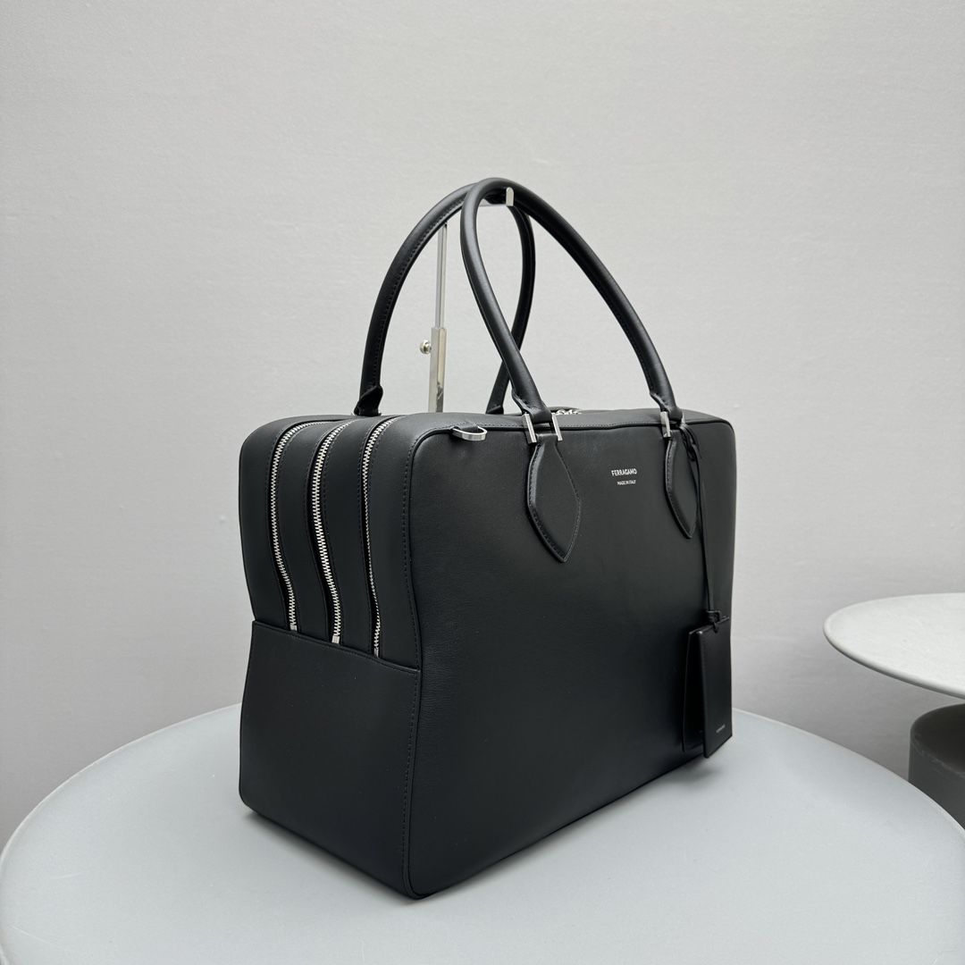 Ferragamo Leather Tote Bag-40*30*18.5CM