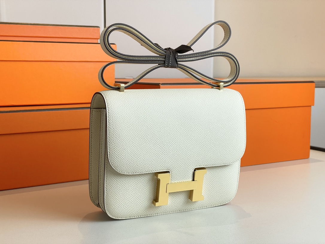 H**mes constance epsom leather-19cm