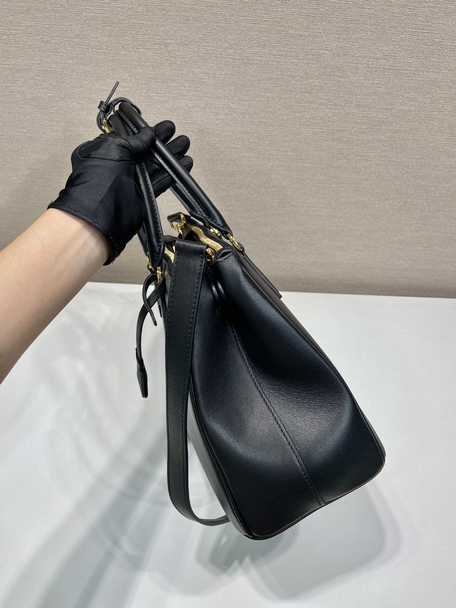 Pra*a borsa galleria in saffiano 1ba863-28*20*12&32*22.5*13.5cm