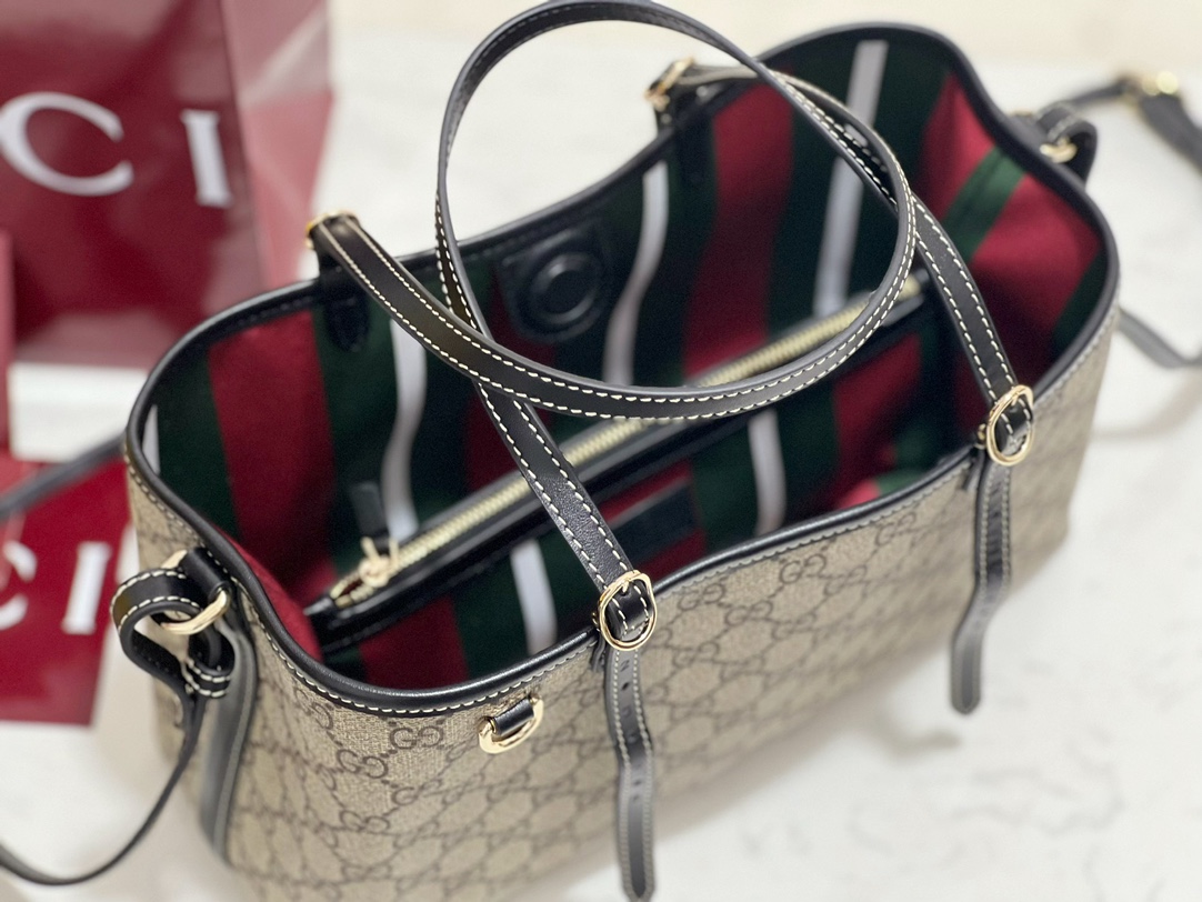 G*u*i emblem tote bag-30*18*11cm