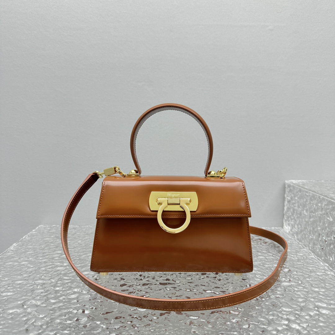 Ferragamo Top-handle Bag-21*13*8.5CM