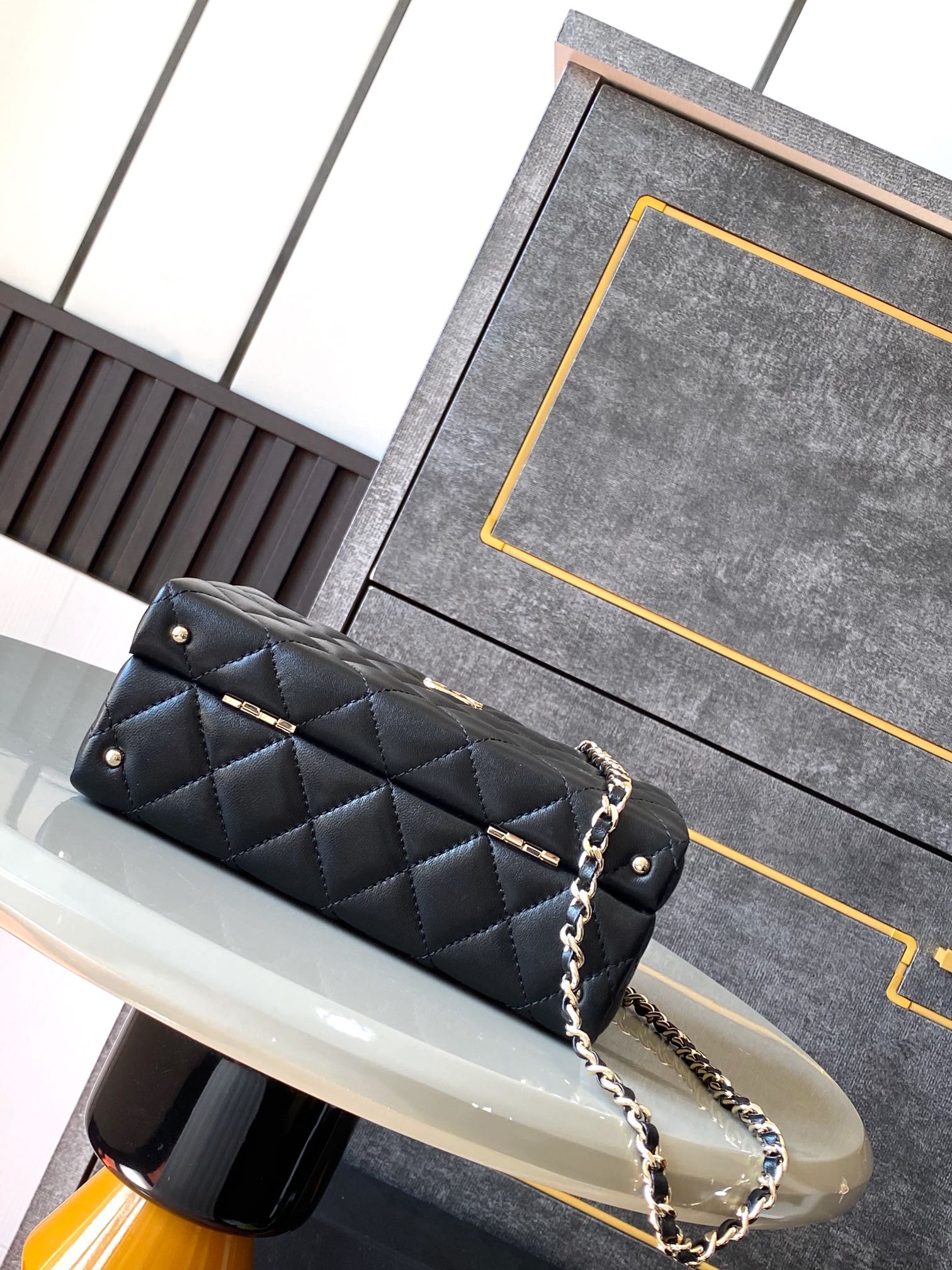 Ch@nel Cosmetic Bag-12.5 X 18 X 6.5CM