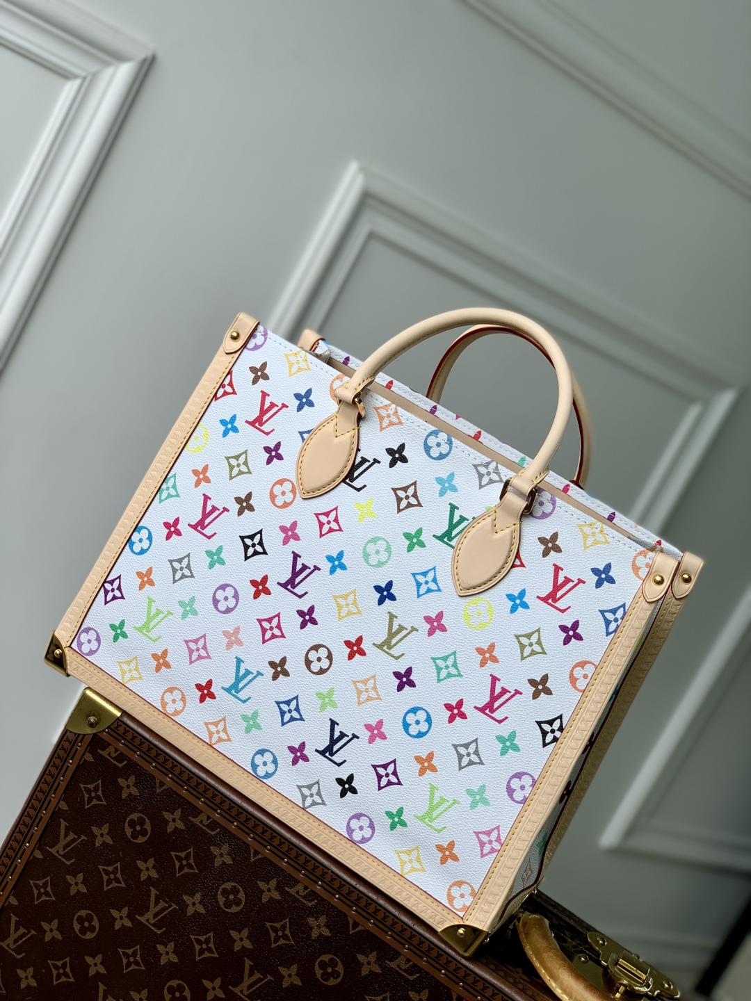LV x TM OnTheGo MM Other Monogram Canvas - Bags and Small Leather Goods-27 x 14 x 35CM