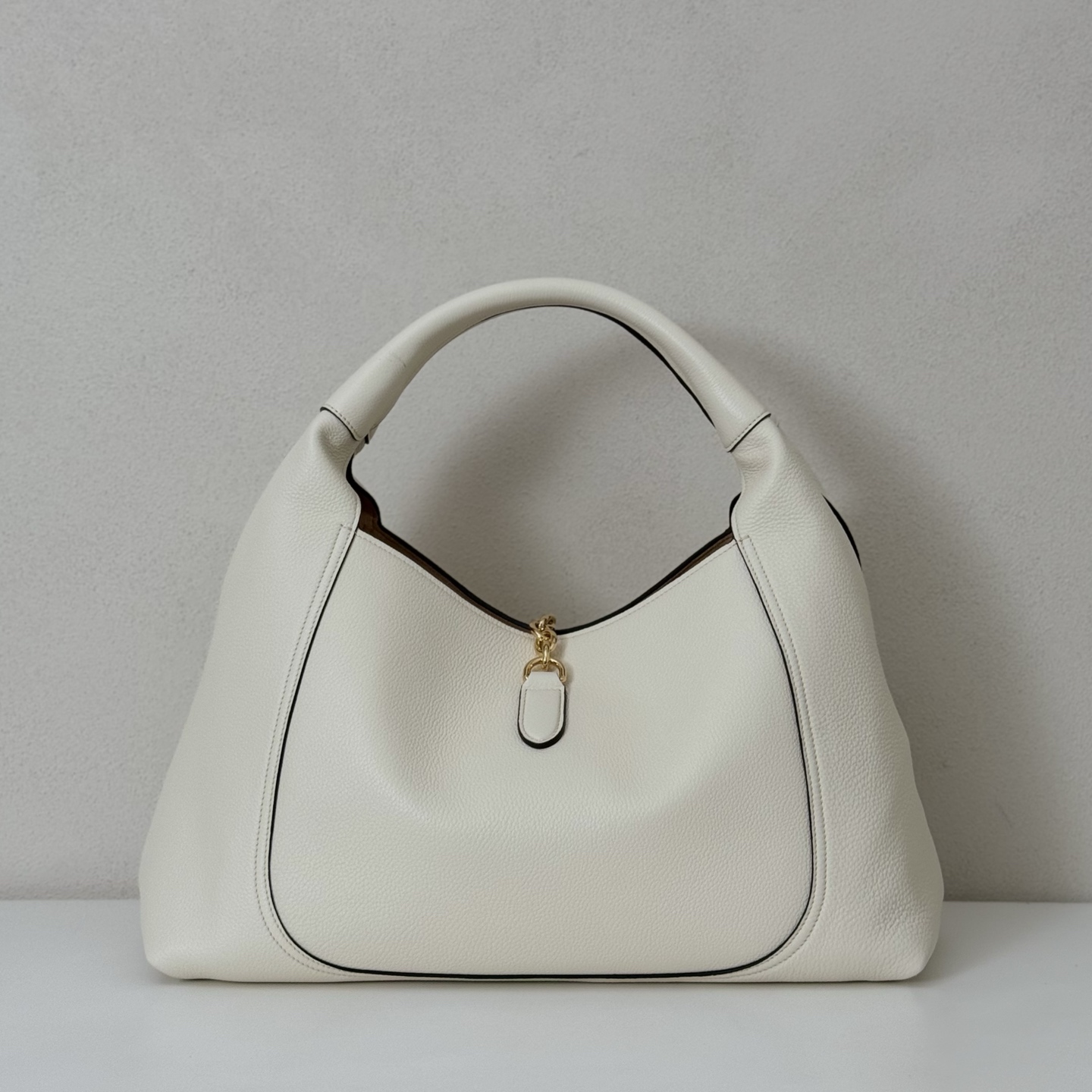 Gvc*1 softbit large shoulder bag in leather-46*26*16cm