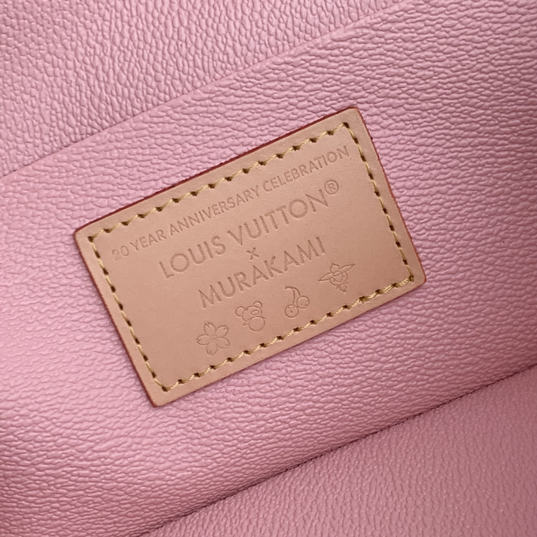 l0vis Vvtt0n x takashi murakami nice mini sakura brown-13.5*12*20cm