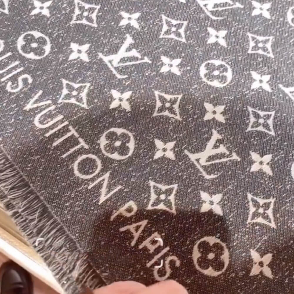 LV Monogram Jacquard Denim Shawl